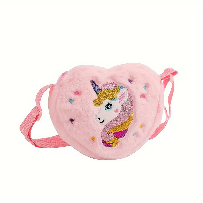 Youngsters's Cartoon Unicorn Shoulder Coin Purse