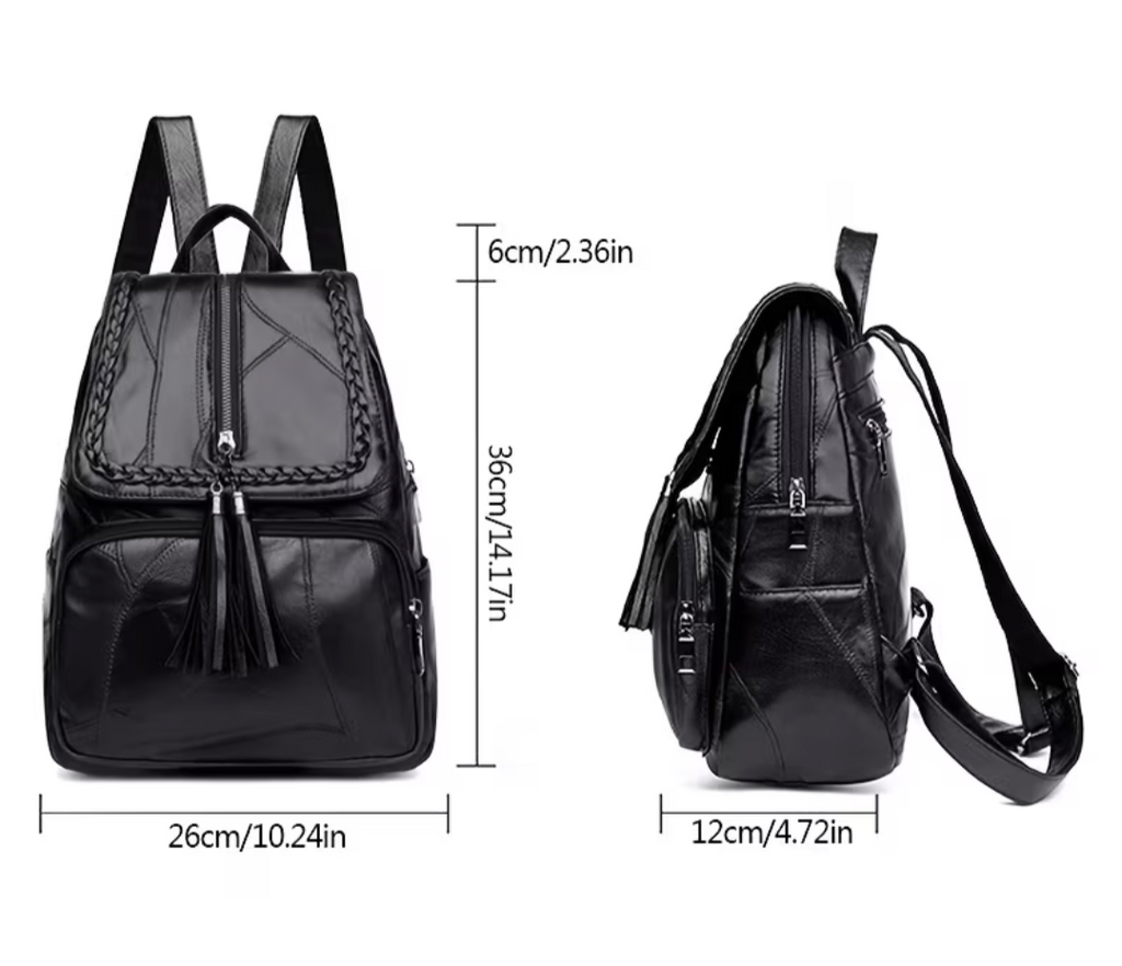 Ladies Backpack Soft Synthetic Leather Vintage Shoulder Bag