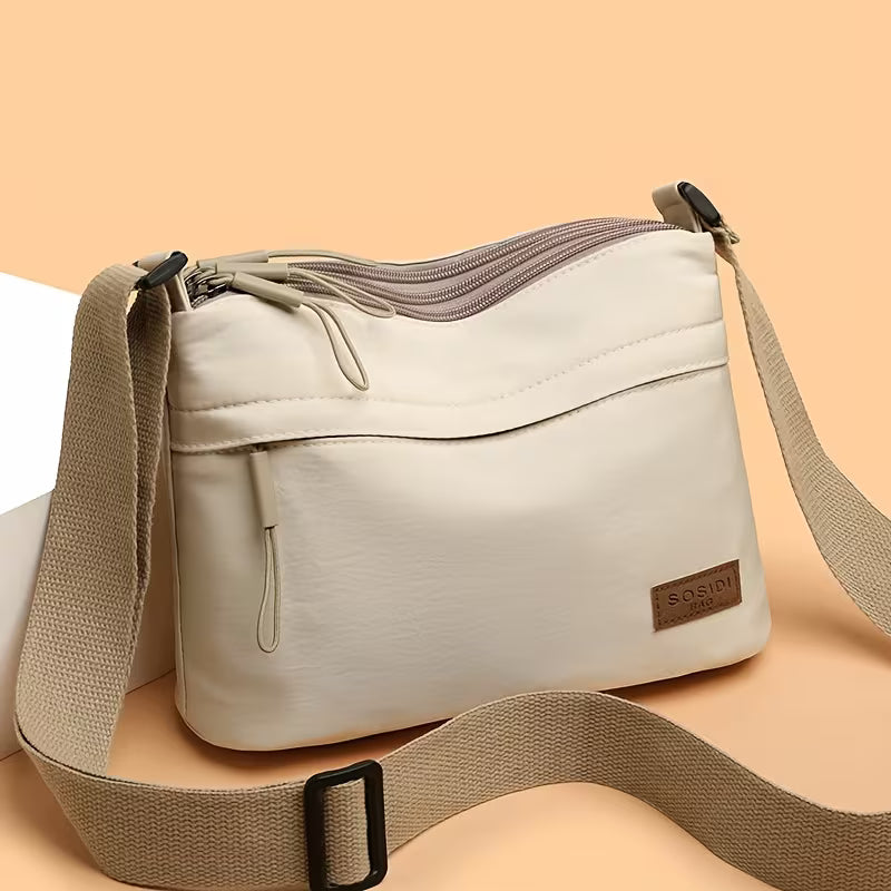 Simple Solid Color Nylon Bag for Women