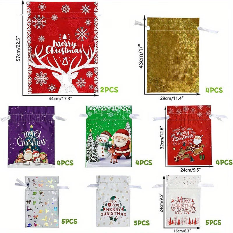33pcs Christmas Present Bags