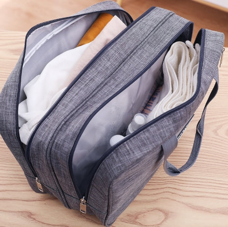 Wet and Dry Travel Toiletry Bag