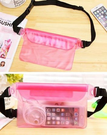 Large Waterproof Dry Pouch Bag Case with Waist Strap