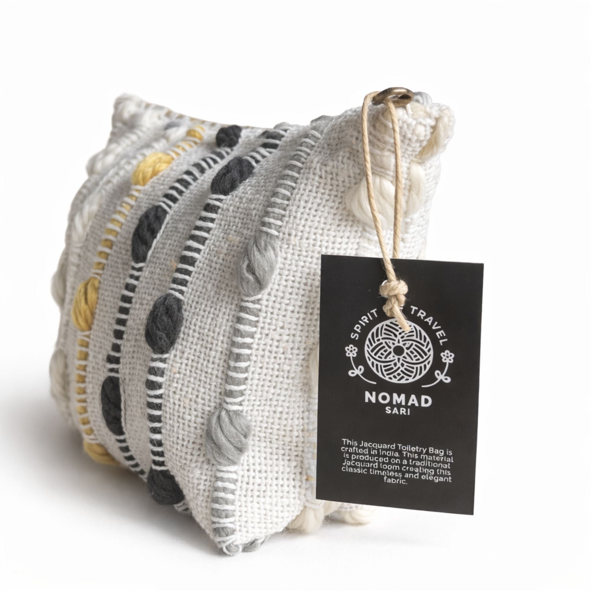 Nomad Sari Indian Jacquard Toiletry Bag - Hippie Knot