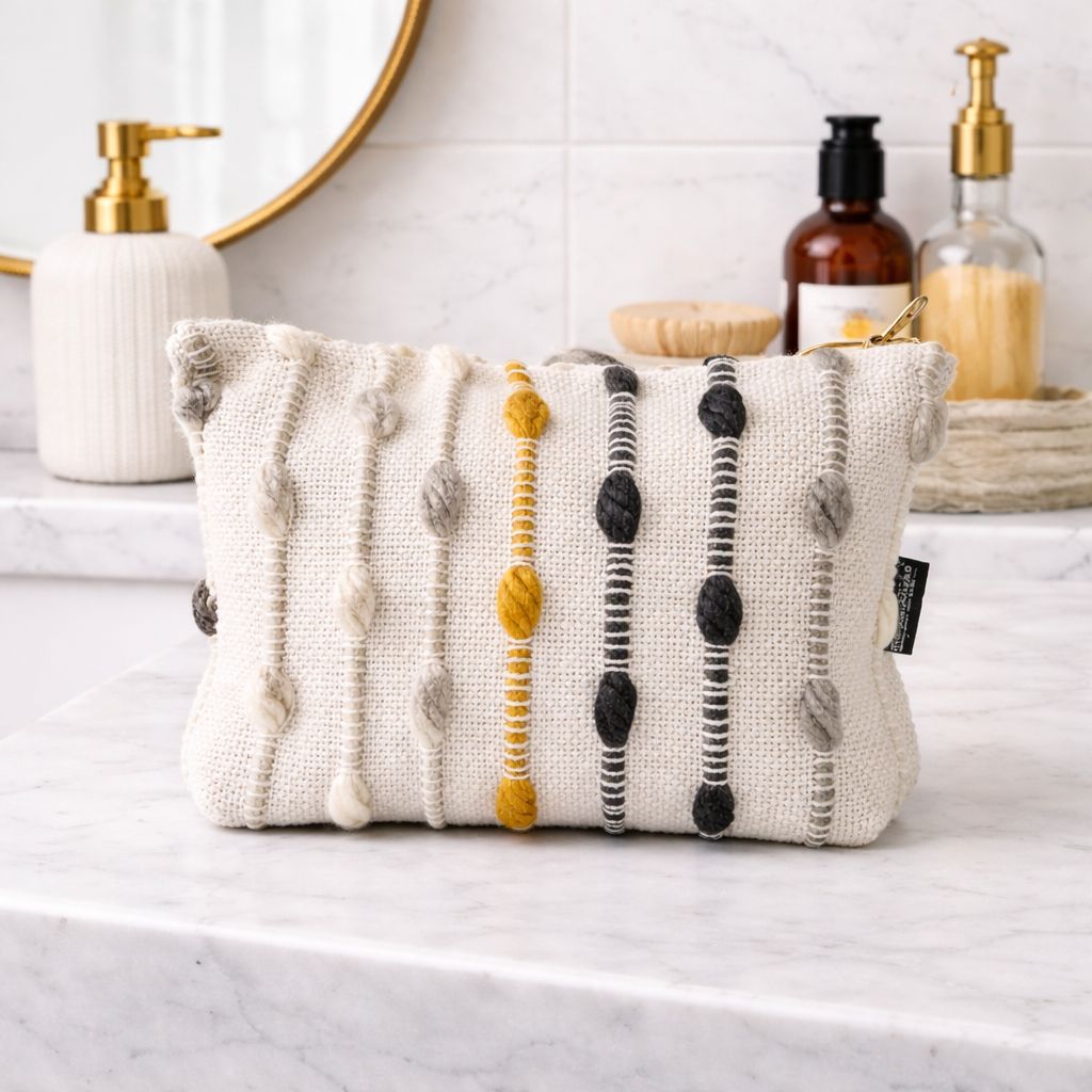 Nomad Sari Indian Jacquard Toiletry Bag - Hippie Knot