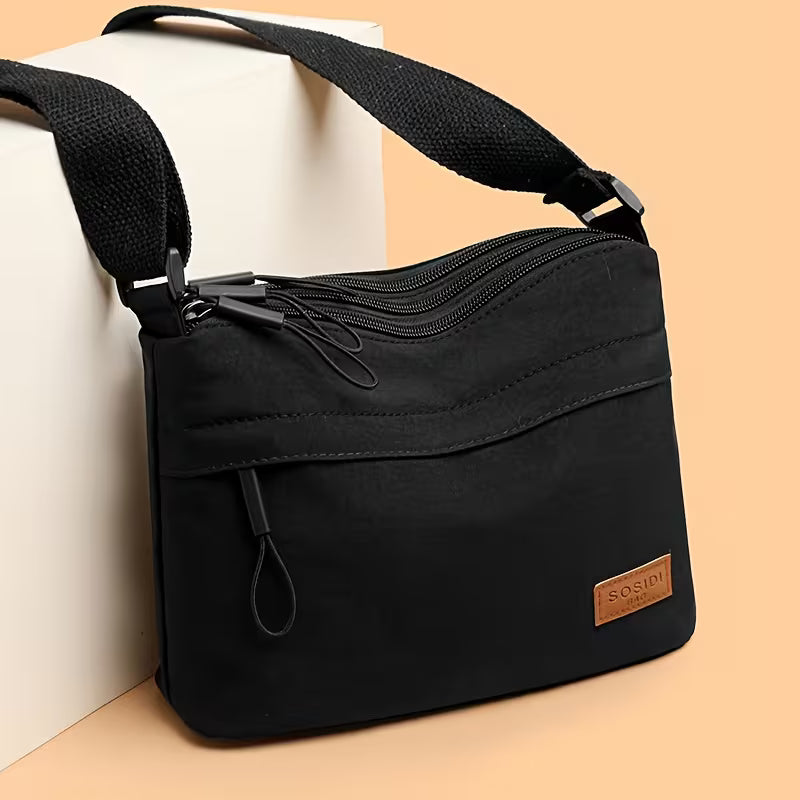 Simple Solid Color Nylon Bag for Women