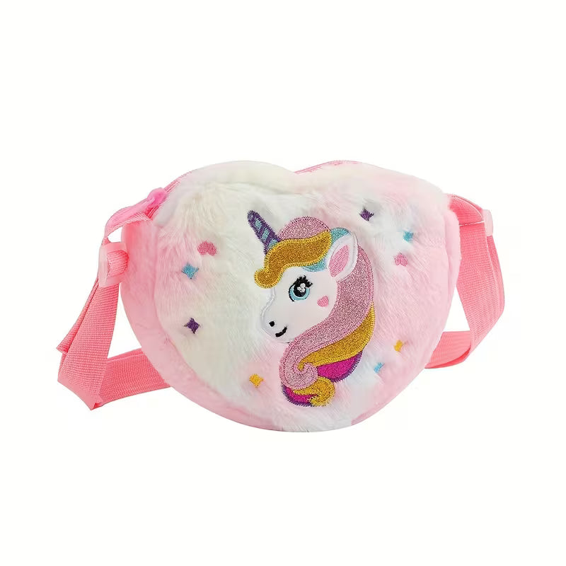 Youngsters's Cartoon Unicorn Shoulder Coin Purse