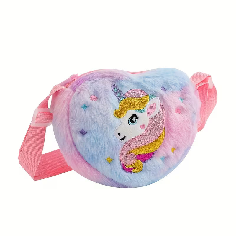 Youngsters's Cartoon Unicorn Shoulder Coin Purse