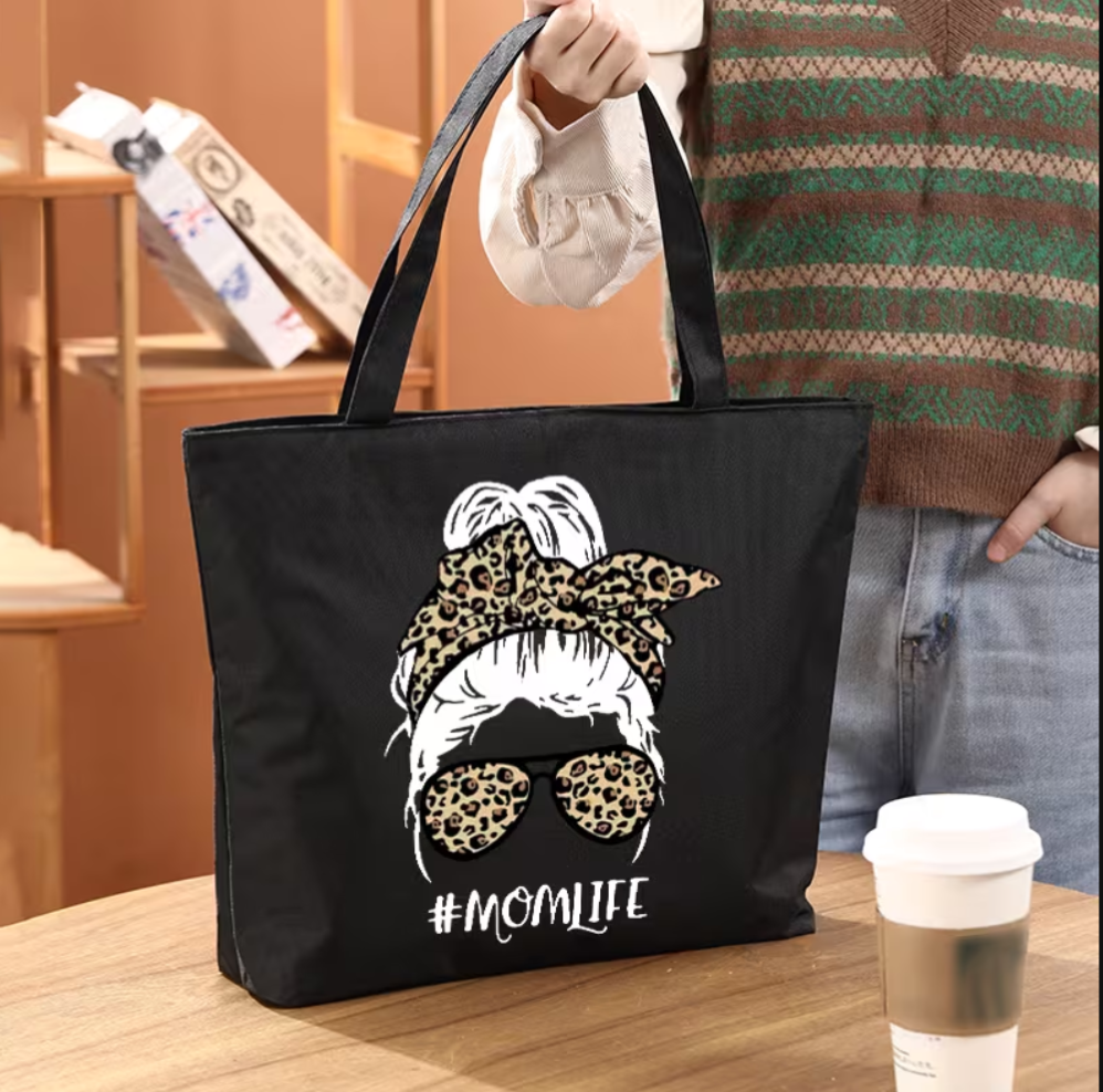 Large Capacity Tote Bag #MomLife