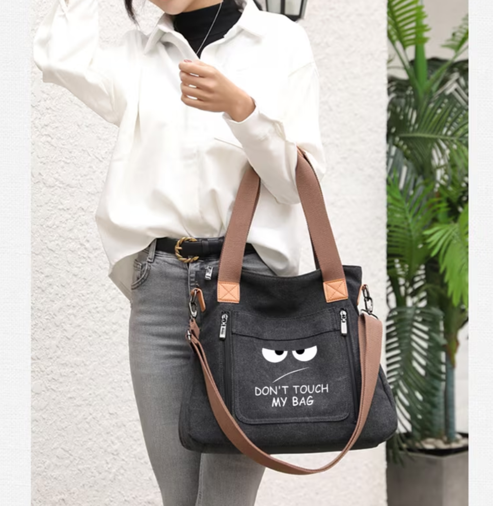 Large Capacity Don't Touch My Bag Tote Bag
