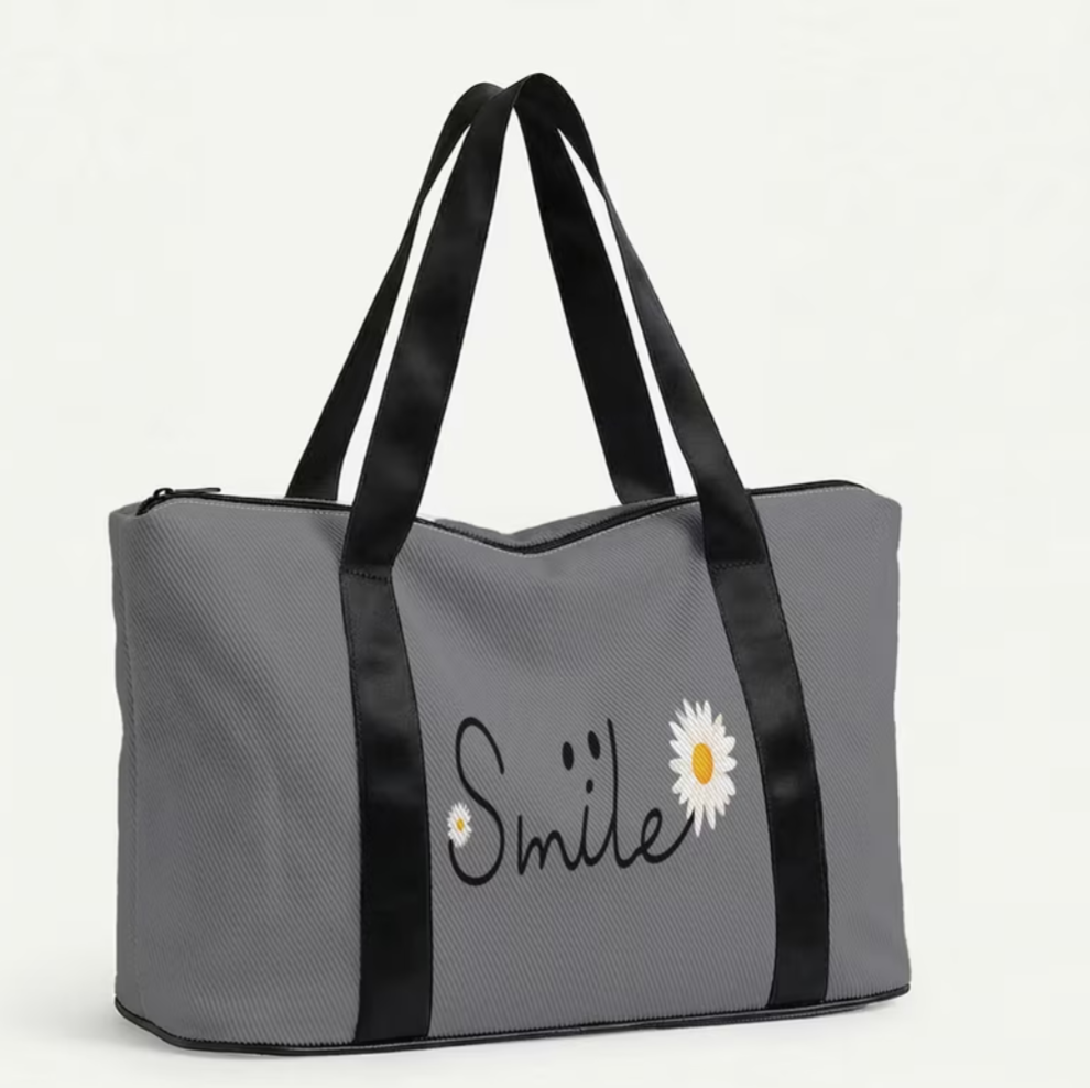 Daisy Slogan 2d Printed Bag