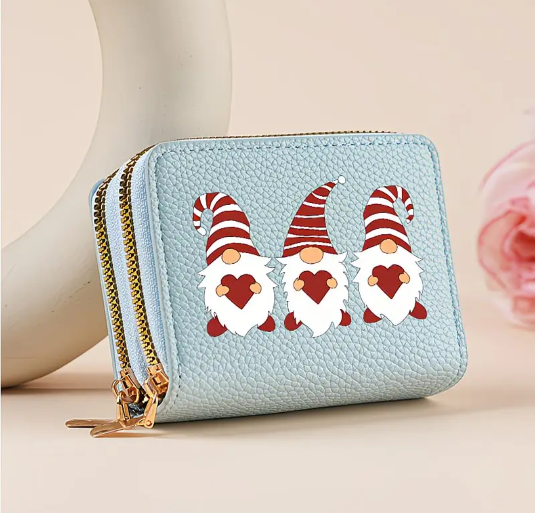 Compact Gonk Double Zip Purse