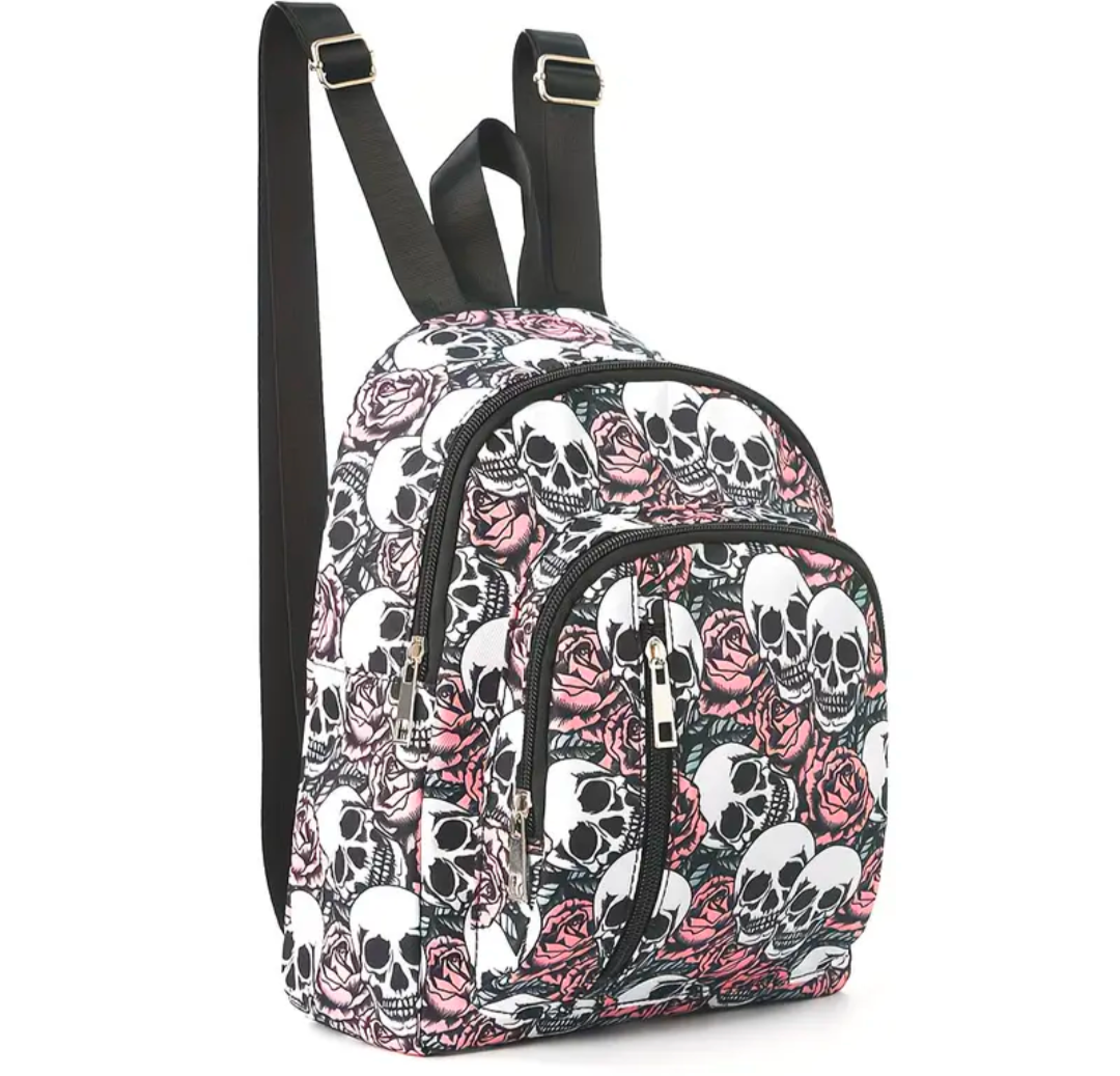 Skull and Flower Daypack