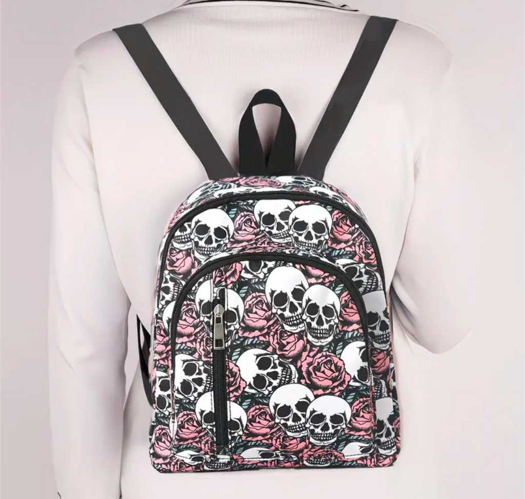 Skull and Flower Daypack