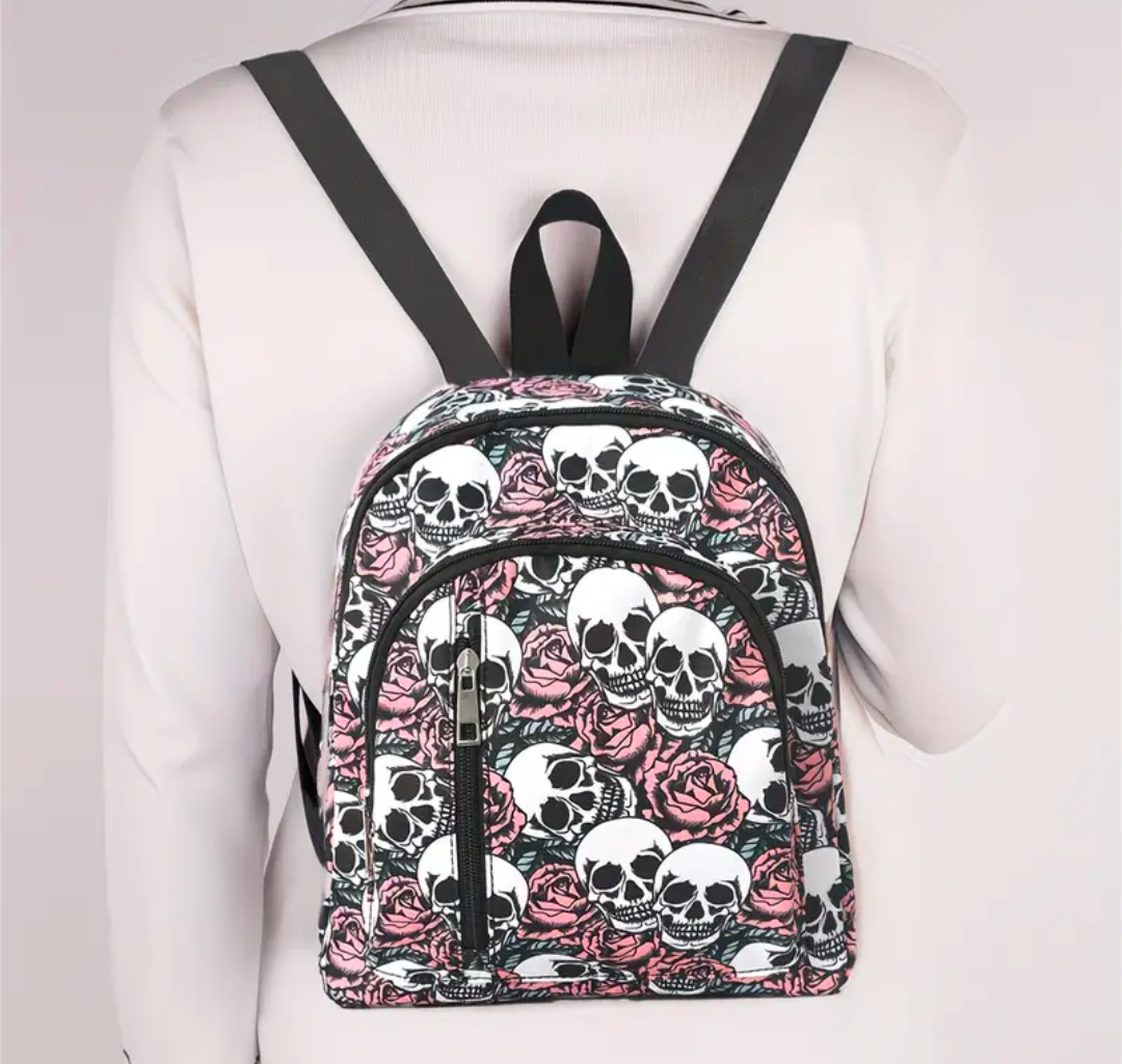 Skull and Flower Daypack