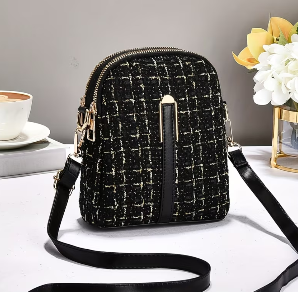 Plaid Phone Shoulder Crossbody Bag