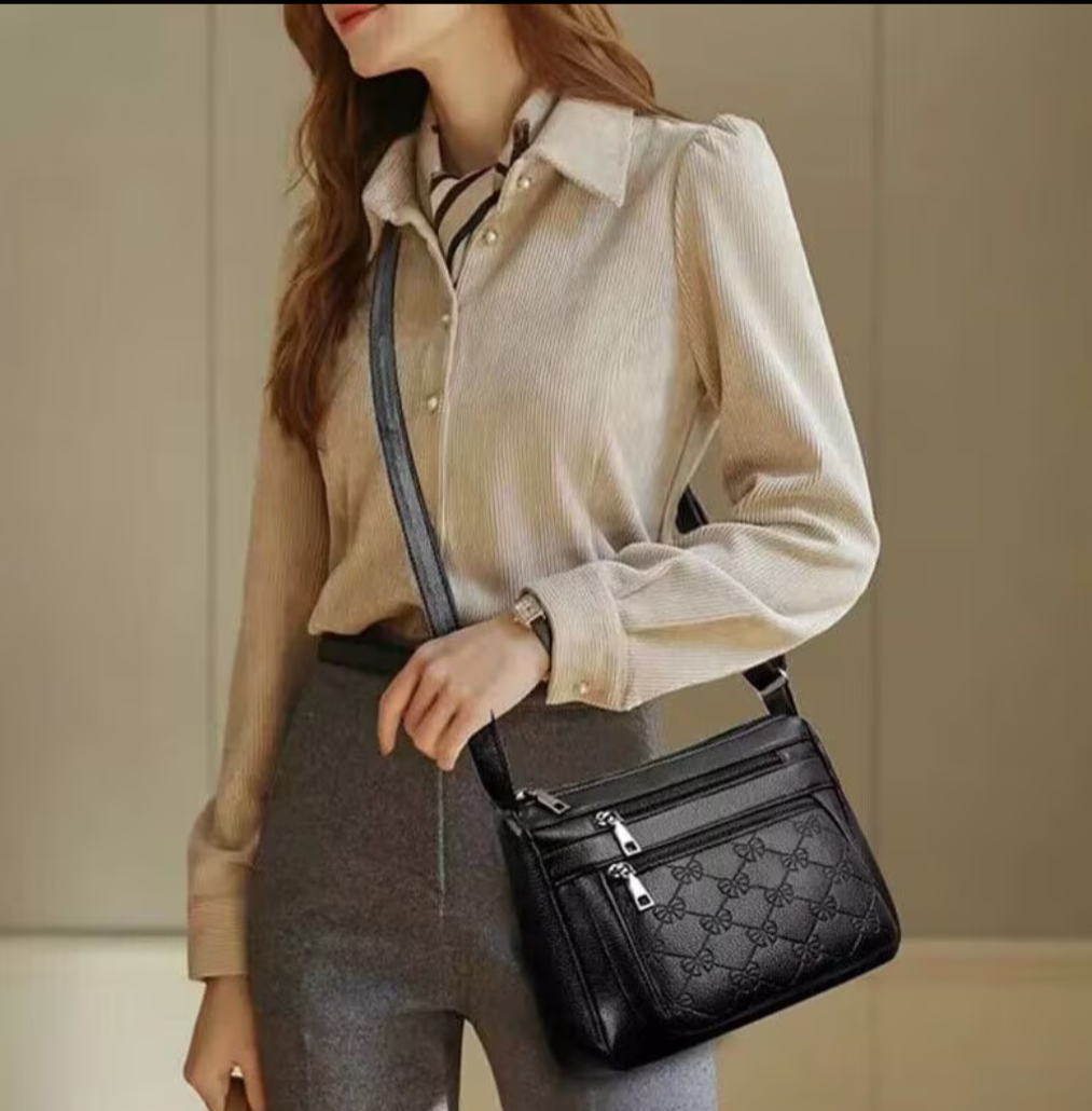 Womens Multi-Pocket Messenger, Shoulder Bag