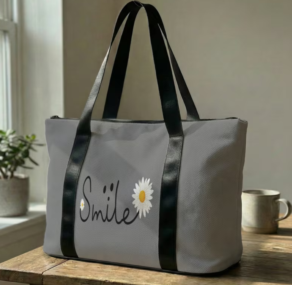 Daisy Slogan 2d Printed Bag