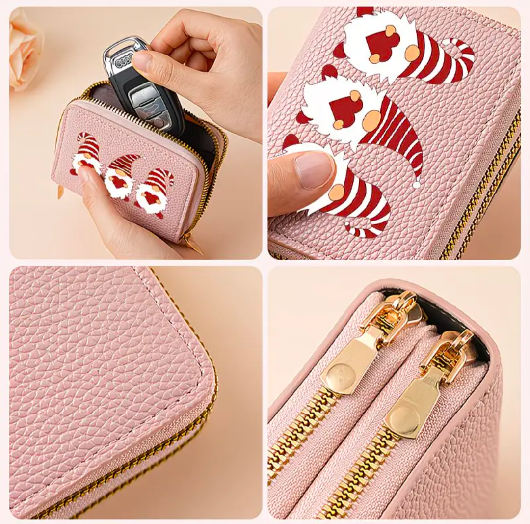Compact Gonk Double Zip Purse