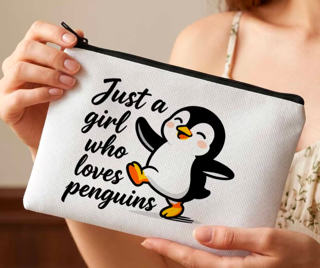 Penguin Theme Makeup, Toiletry Bag