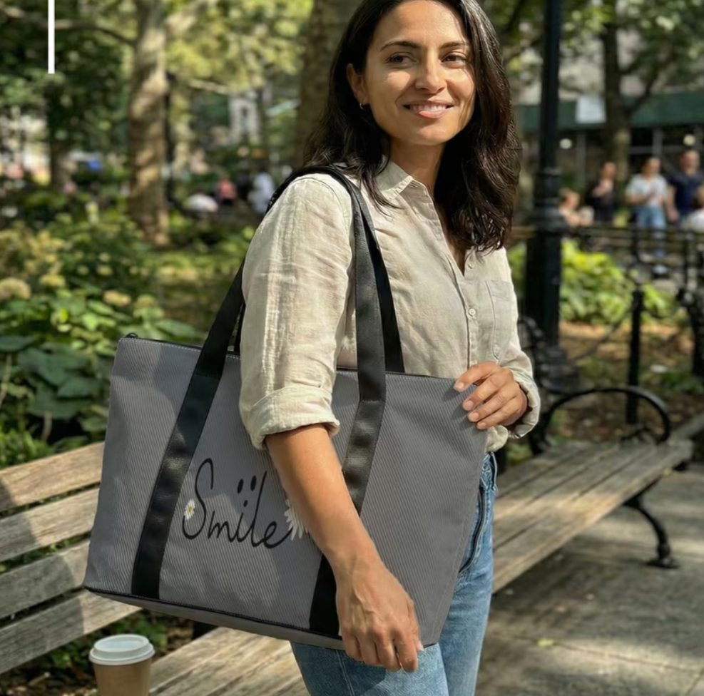 Daisy Slogan 2d Printed Bag