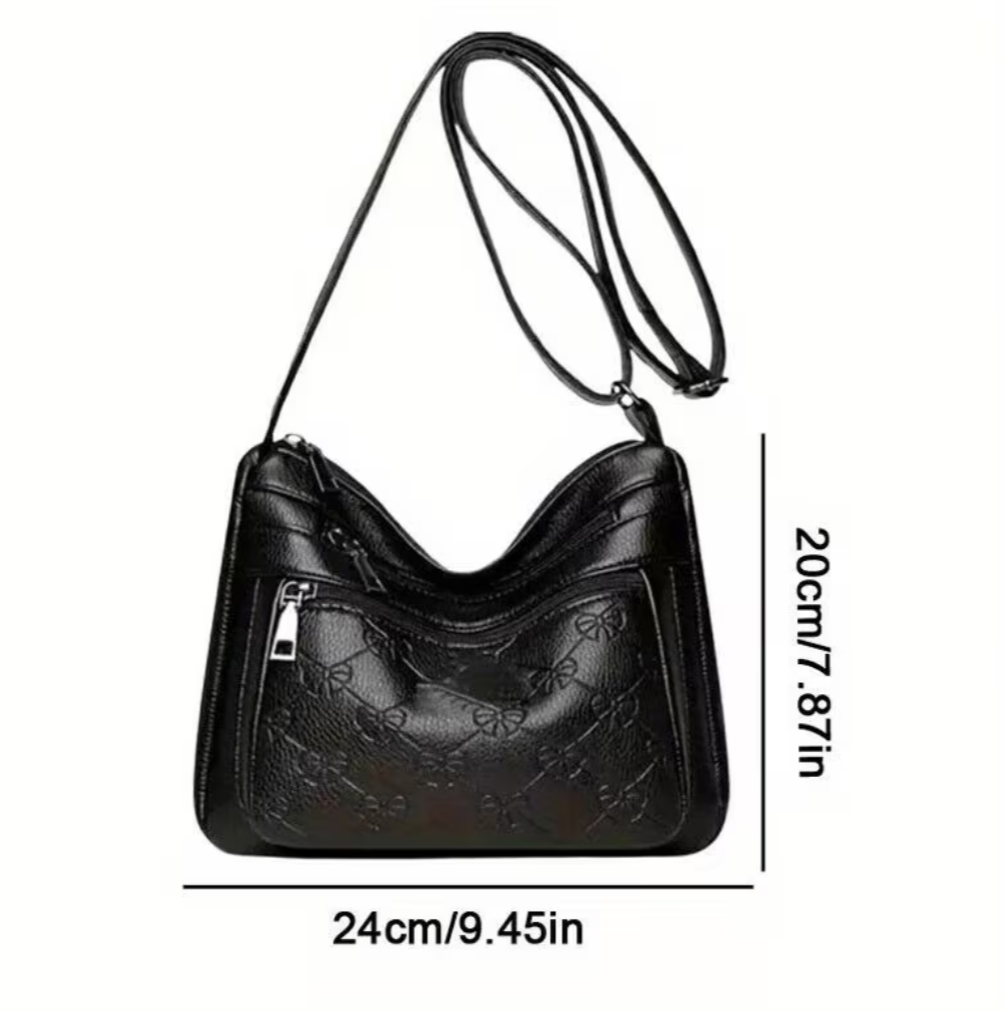 Womens Multi-Pocket Messenger, Shoulder Bag