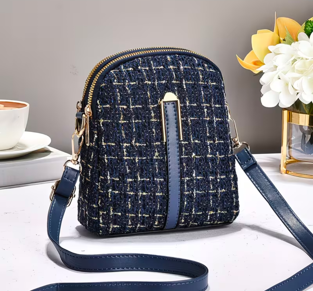 Plaid Phone Shoulder Crossbody Bag