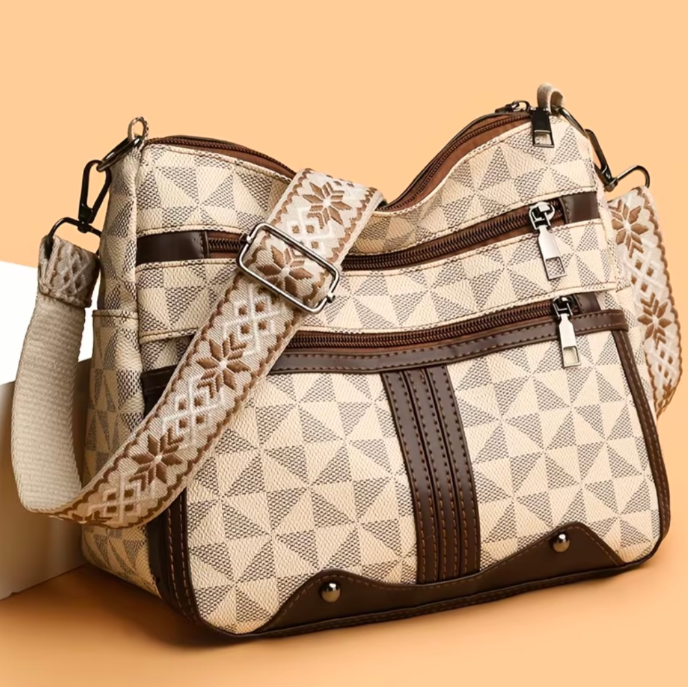 New Stylish Textured Geometric Pattern Womens Shoulder Bag