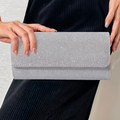 Ladies Silver Clutch Bag