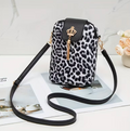 Womens Leopard Print Crossbody Bag