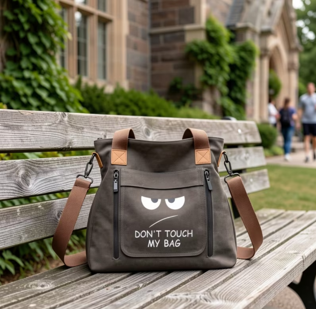 Large Capacity Don't Touch My Bag Tote Bag