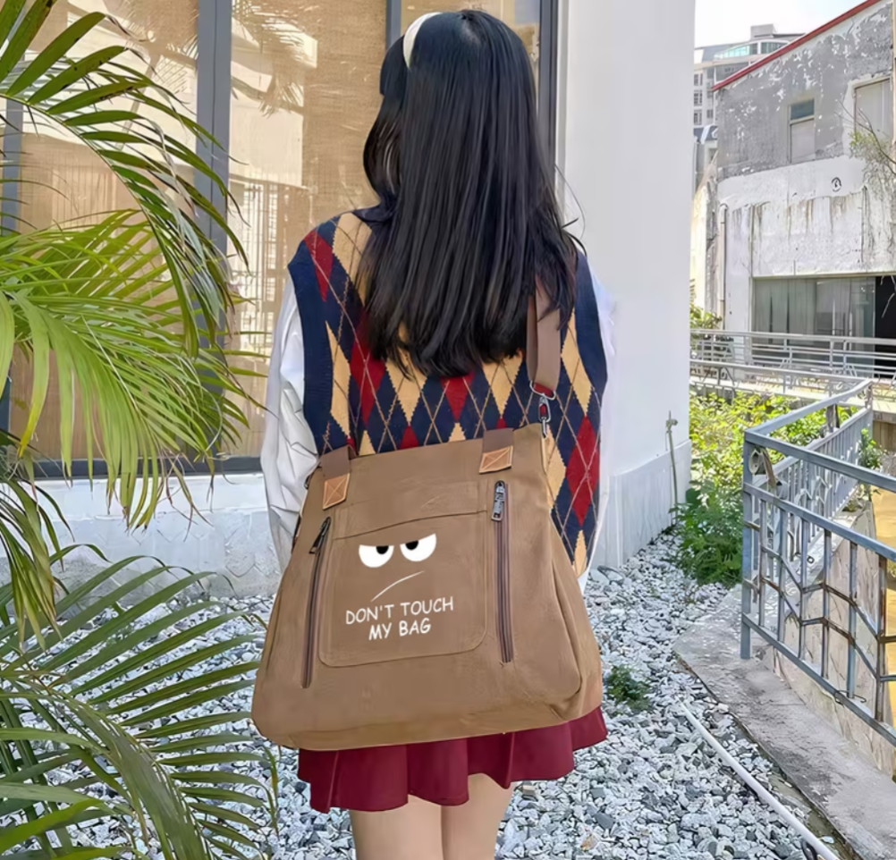 Large Capacity Don't Touch My Bag Tote Bag