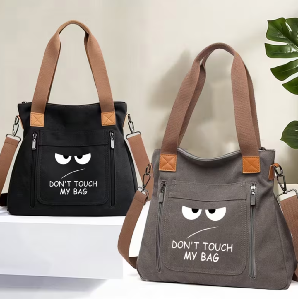 Large Capacity Don't Touch My Bag Tote Bag