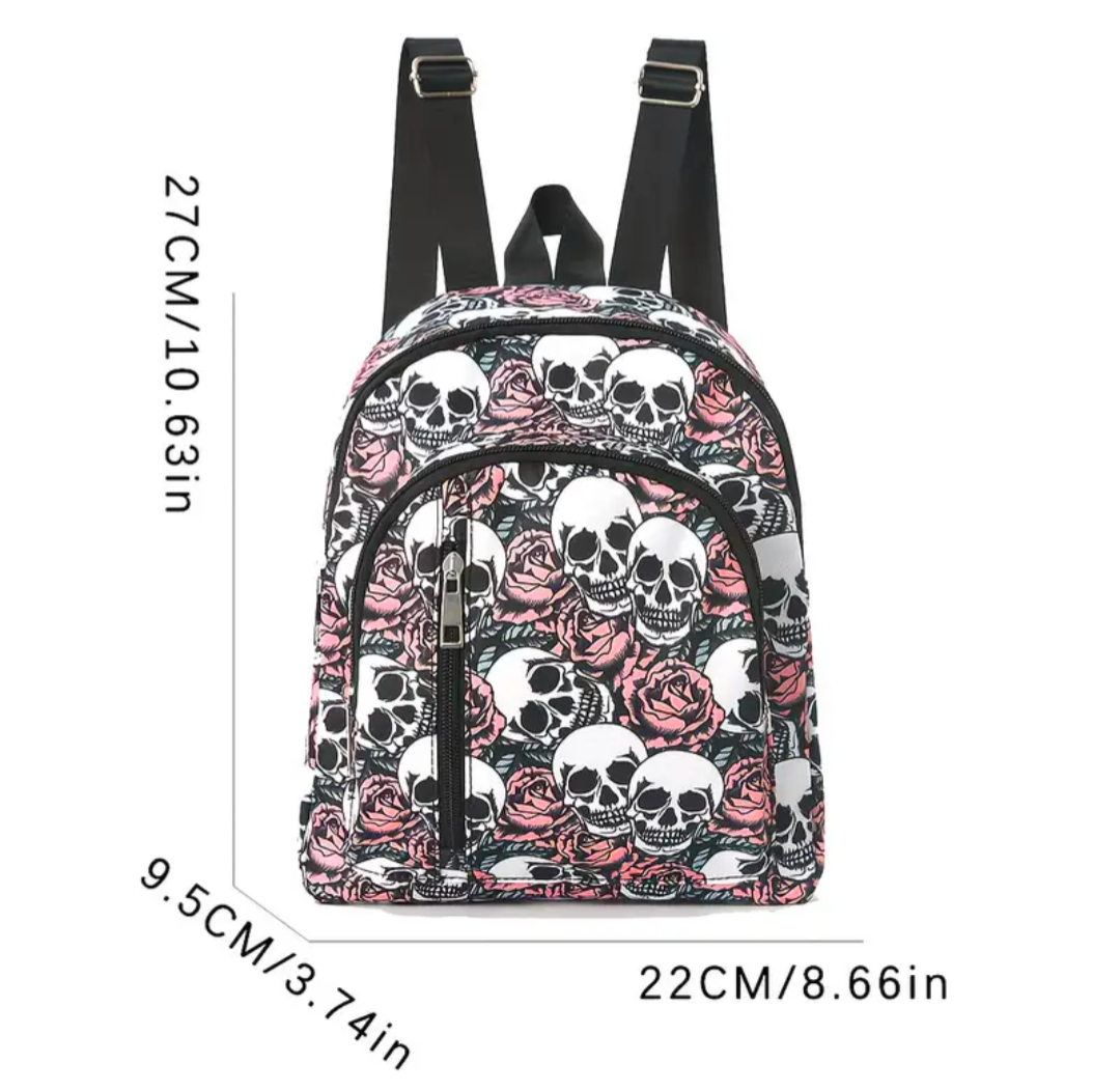 Skull and Flower Daypack
