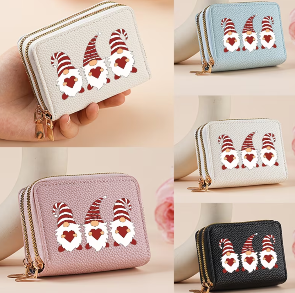 Compact Gonk Double Zip Purse