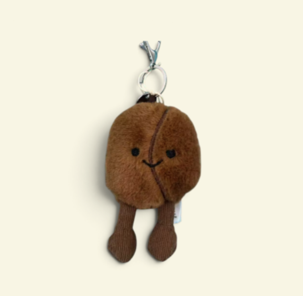 Coffee Bean Bag / Key Charm