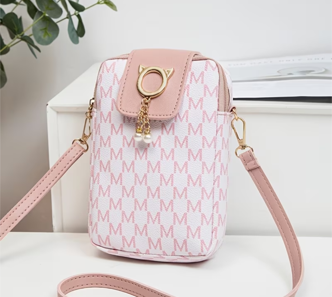 Stylish M Printed Crossbody Bag