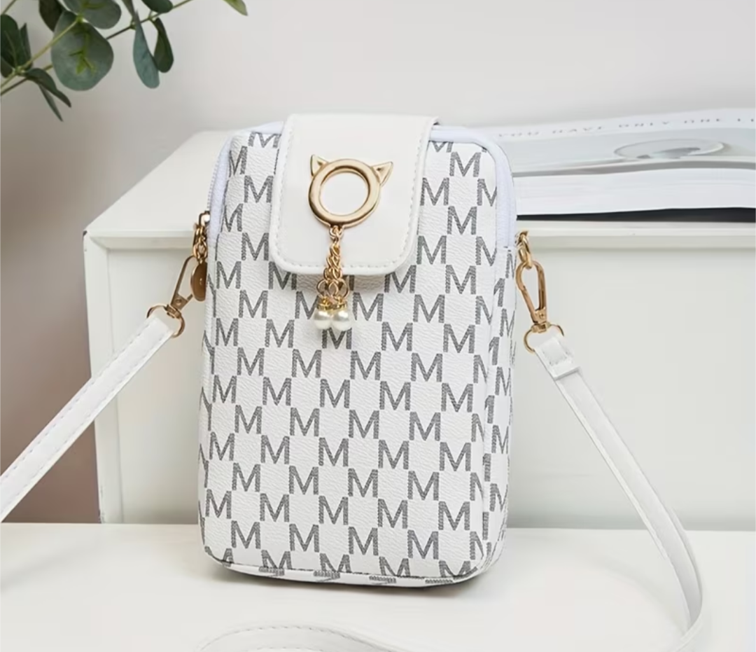 Stylish M Printed Crossbody Bag