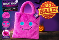 Cute Furry Pumpkin Tote Bag - Pink