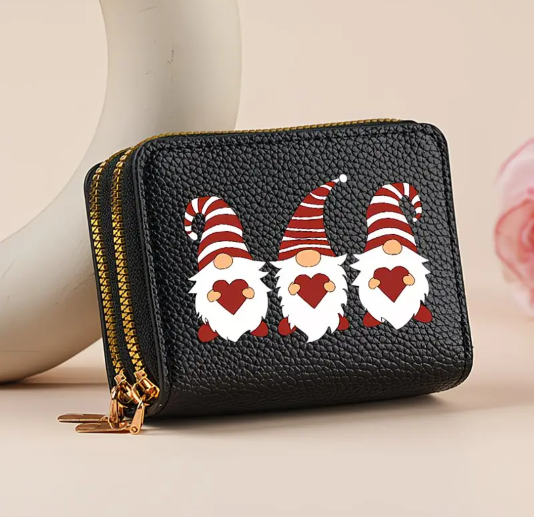 Compact Gonk Double Zip Purse